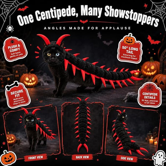 Halloween Centipede Cat Costume β Funny & Spooky Pet Costume