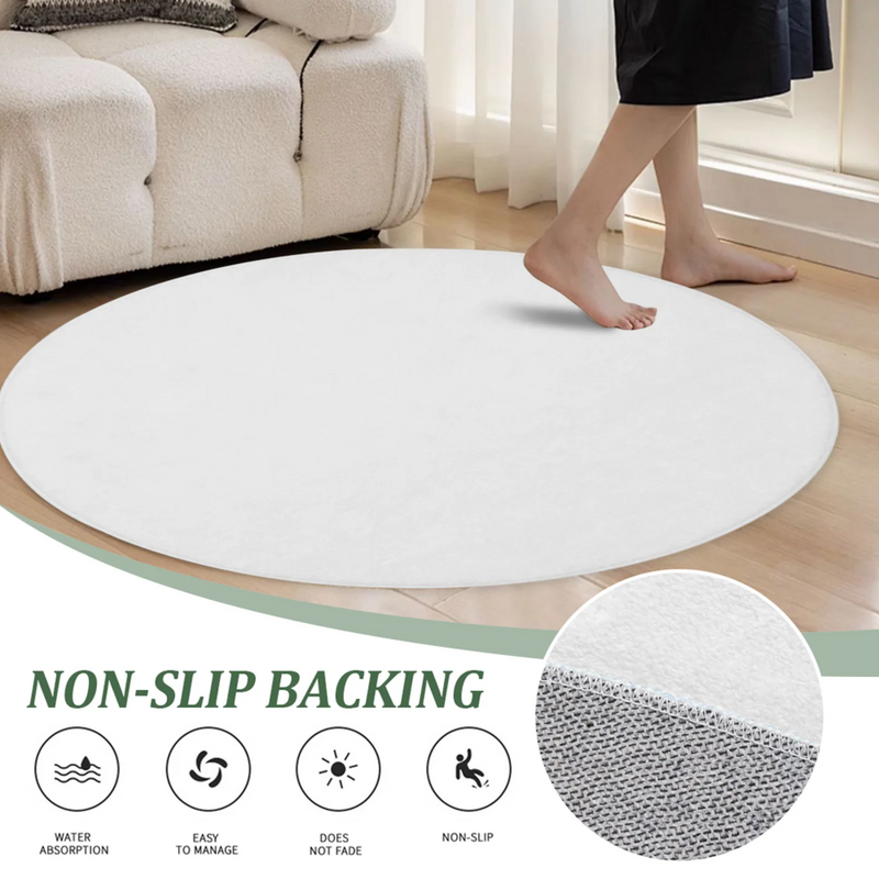 The 3D Skull – Halloween Round Rug, Optical Illusion Floor Mat for Haunted House