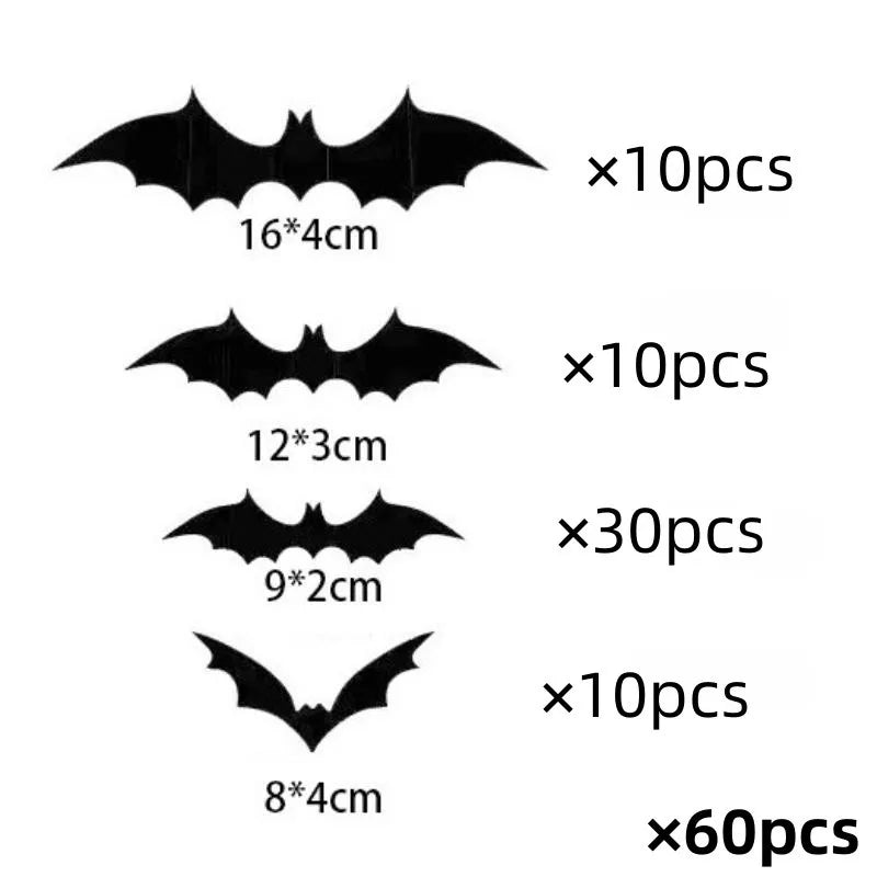 3D Halloween Bat Wall Decor – Purple LED Night Light